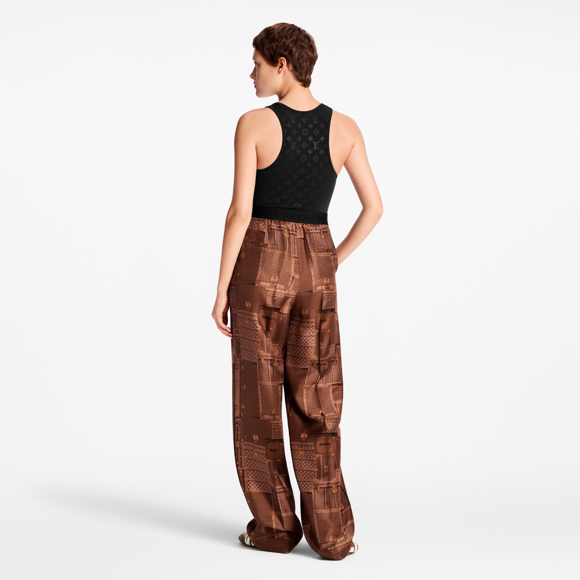 Trunk Print Wide-Leg Pants - Discontinued Product | LOUIS VUITTON